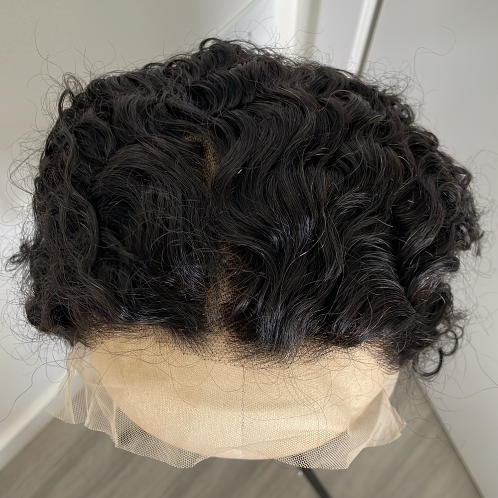 Pre-Plucked 13x4 Human Hair Deep Curly (Kinky Curly) Lace Front Wig 24” - Picture 2 of 9